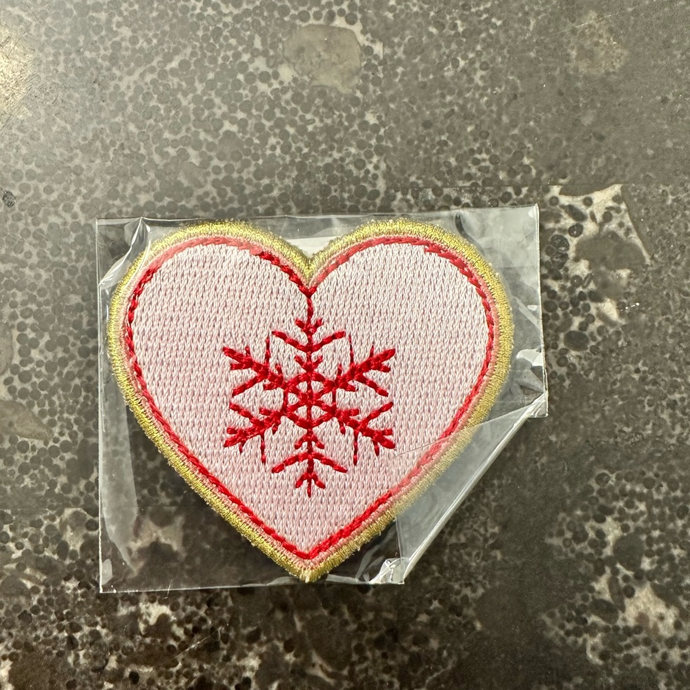 Stoney Clover Lane Snowflake Heart Patch